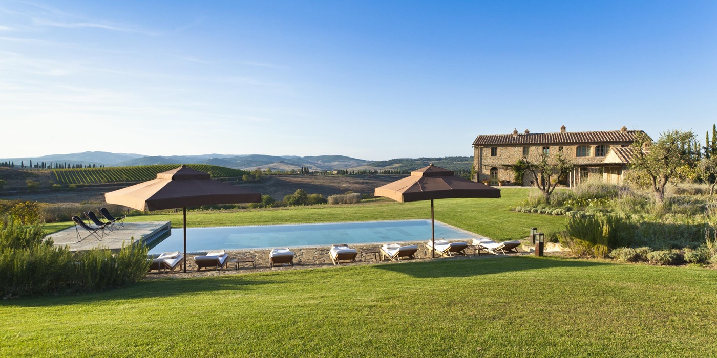 Swimming pool of Villa Gauggiole, Tuscany