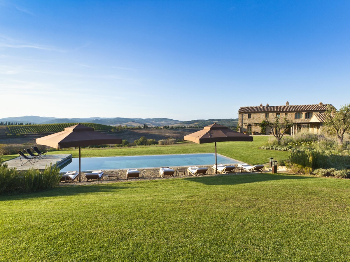 Swimming pool of Villa Gauggiole, Tuscany