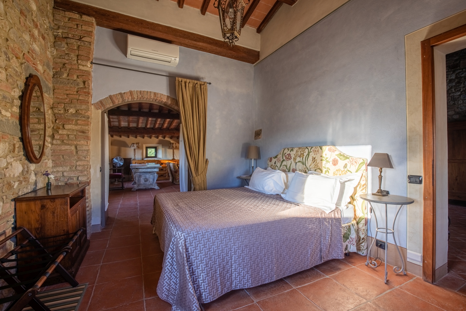 Bedroom at Villa Giuliana in Tuscany Italy