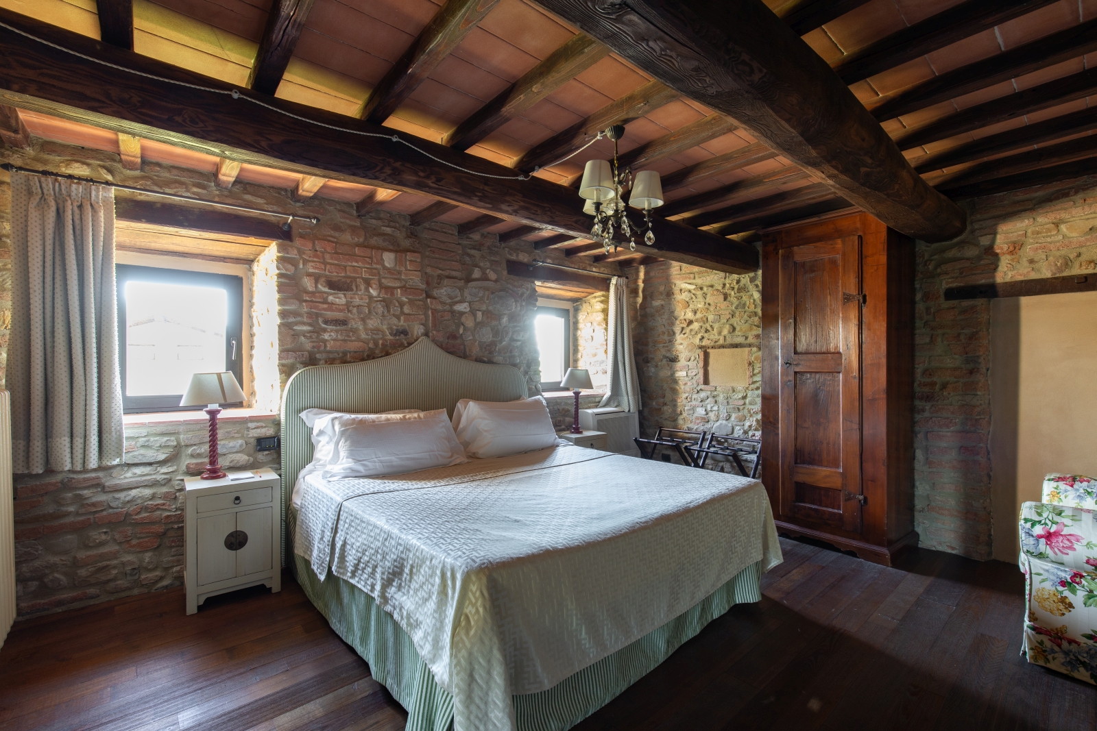 Bedroom at Villa Giuliana in Tuscany Italy