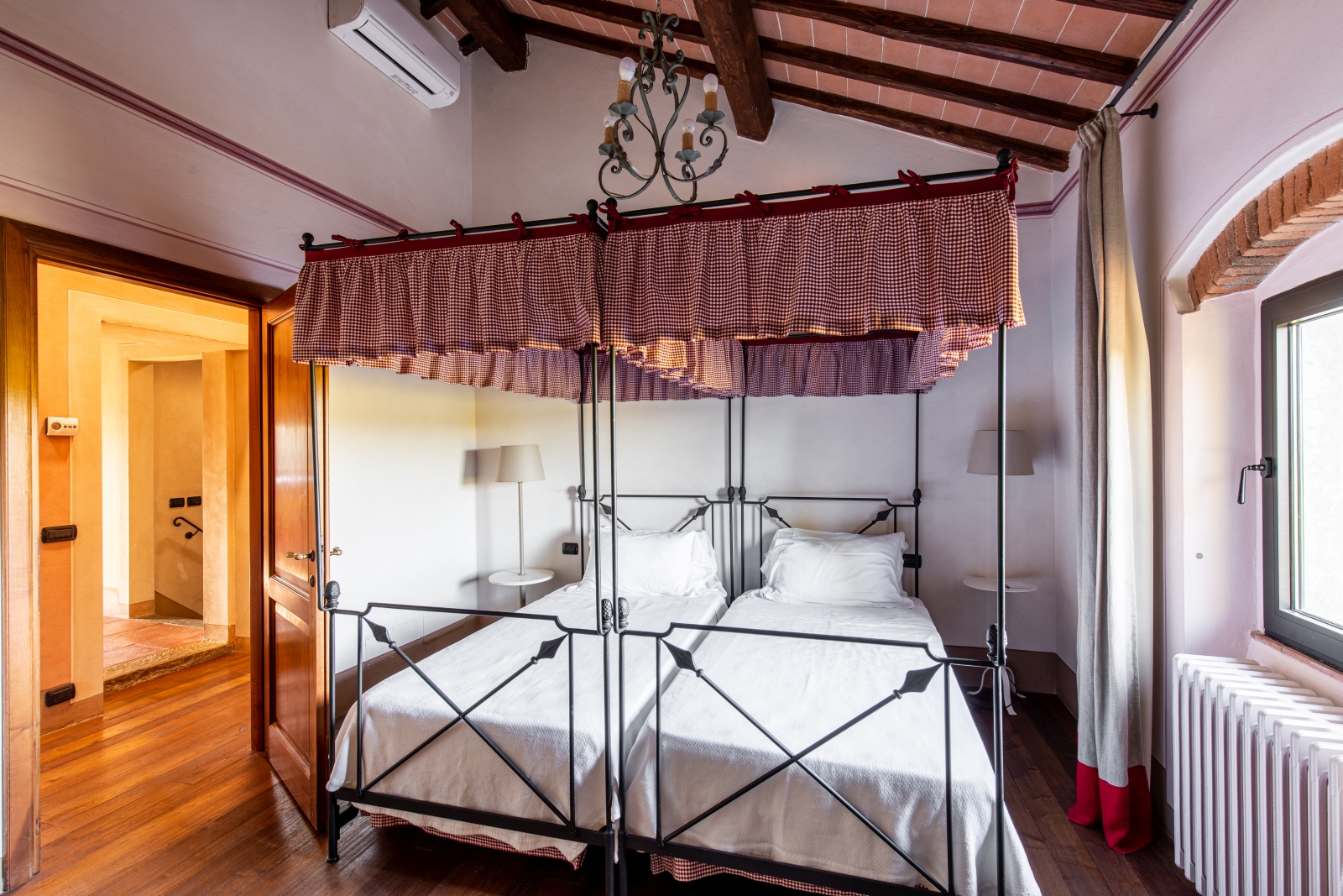 Bedroom at Villa Giuliana in Tuscany Italy