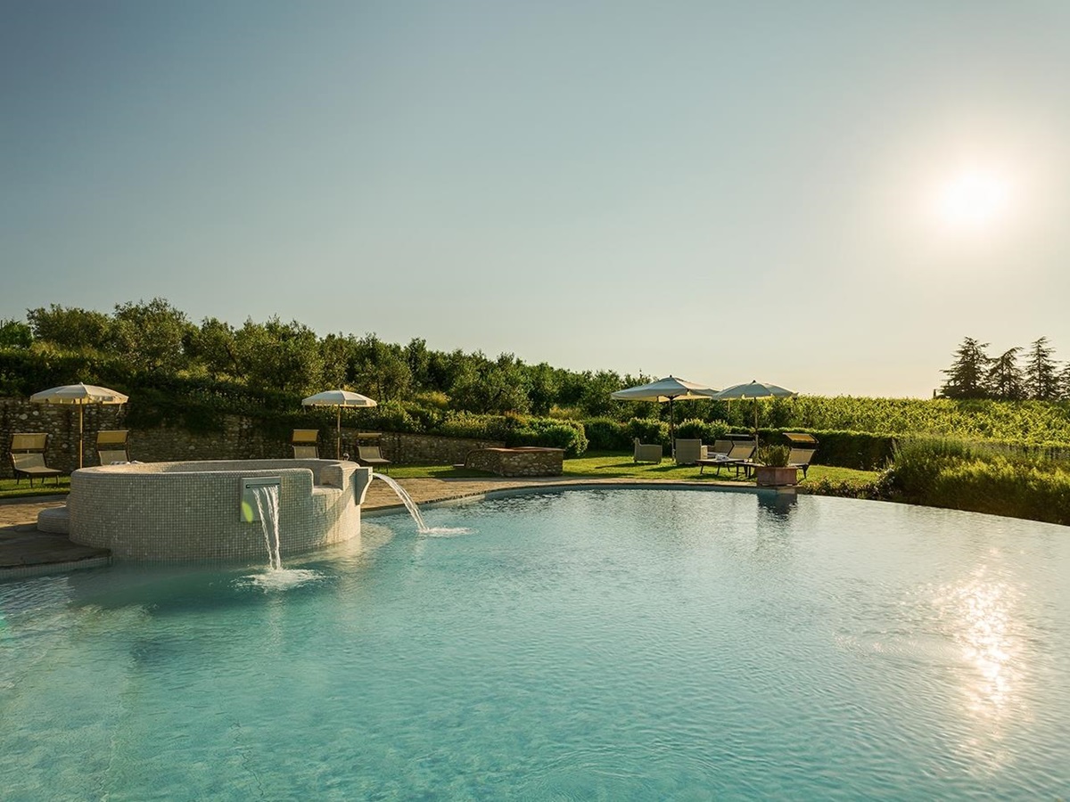 Swimming pool of Villa Il Sole, Tuscany