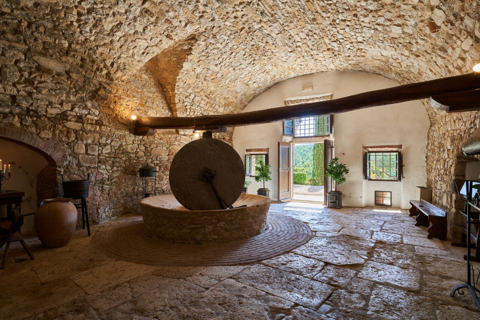 Entrance Hall at Villa Isabella in Tuscany
