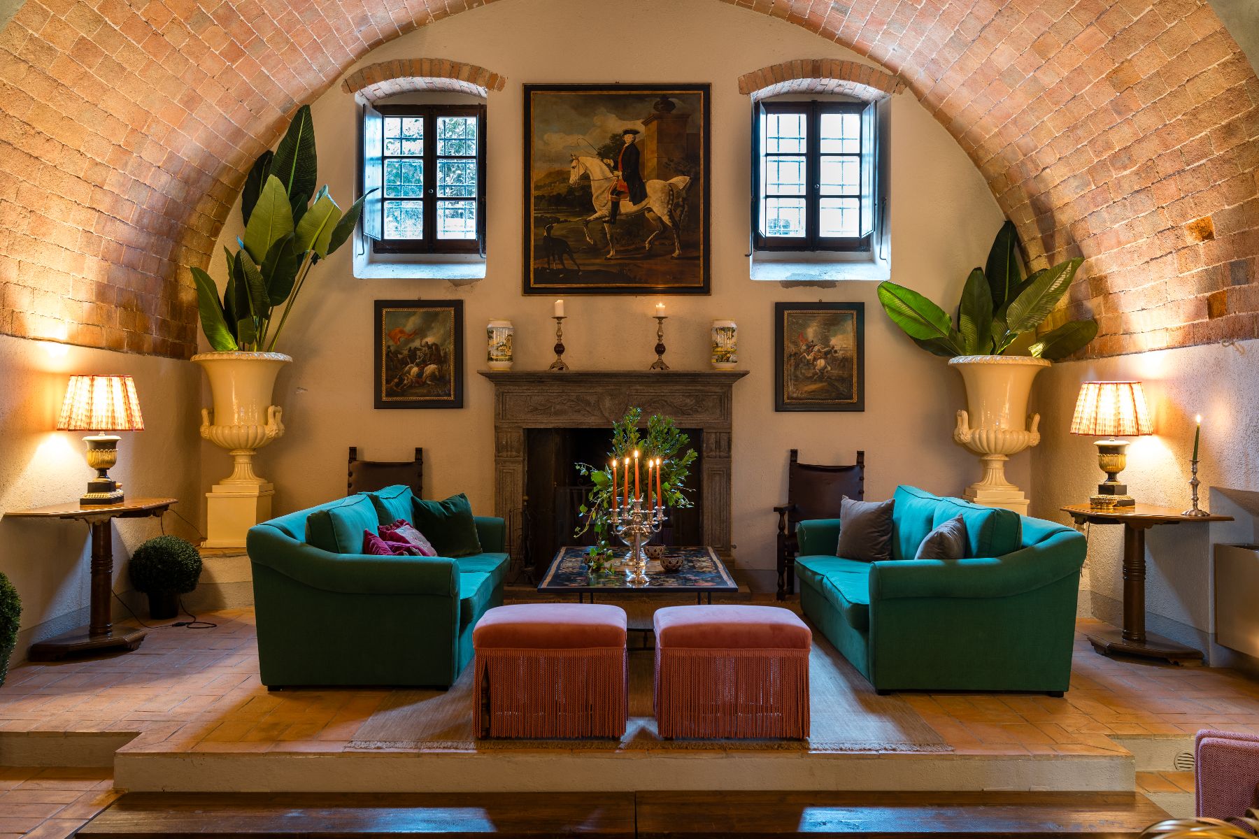 Living room at Villa Isabella, Tuscany