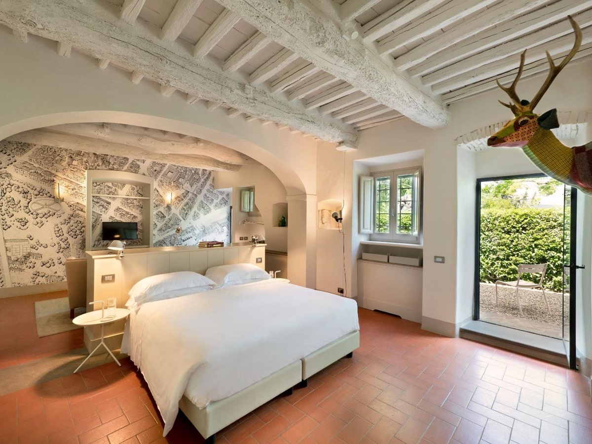 Bedroom at Villa Luce in Tuscany