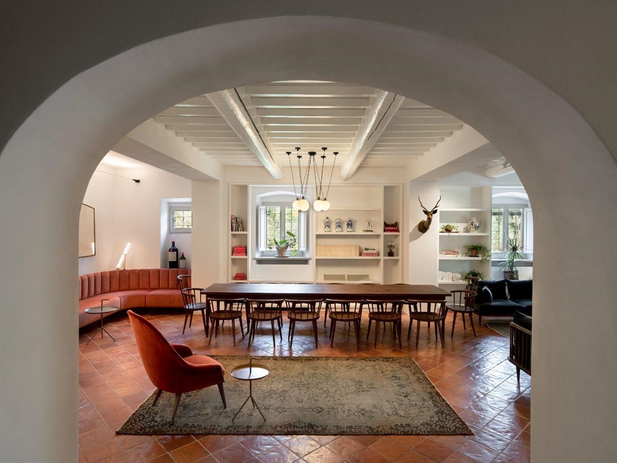 Dining Room at Villa Luce in Tuscany