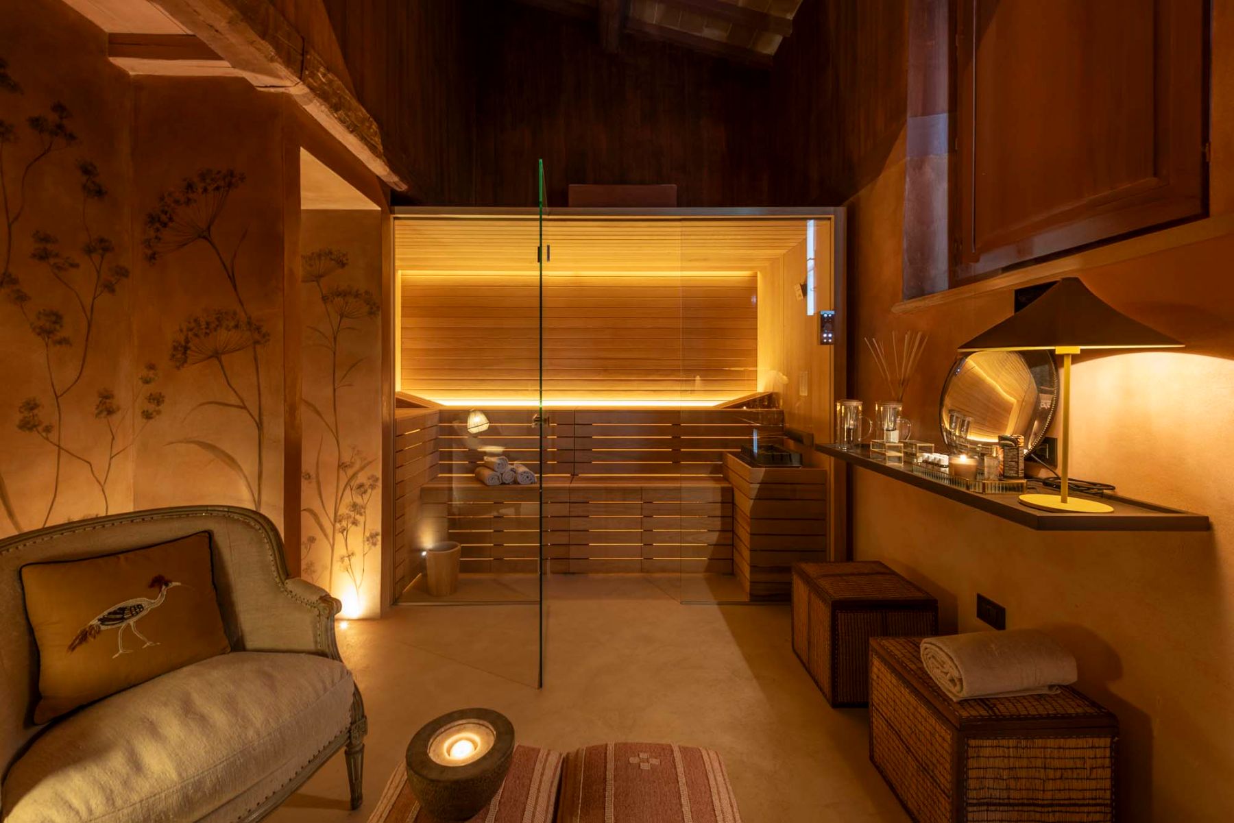 Spa room at Villa Pacetezza in Tuscany