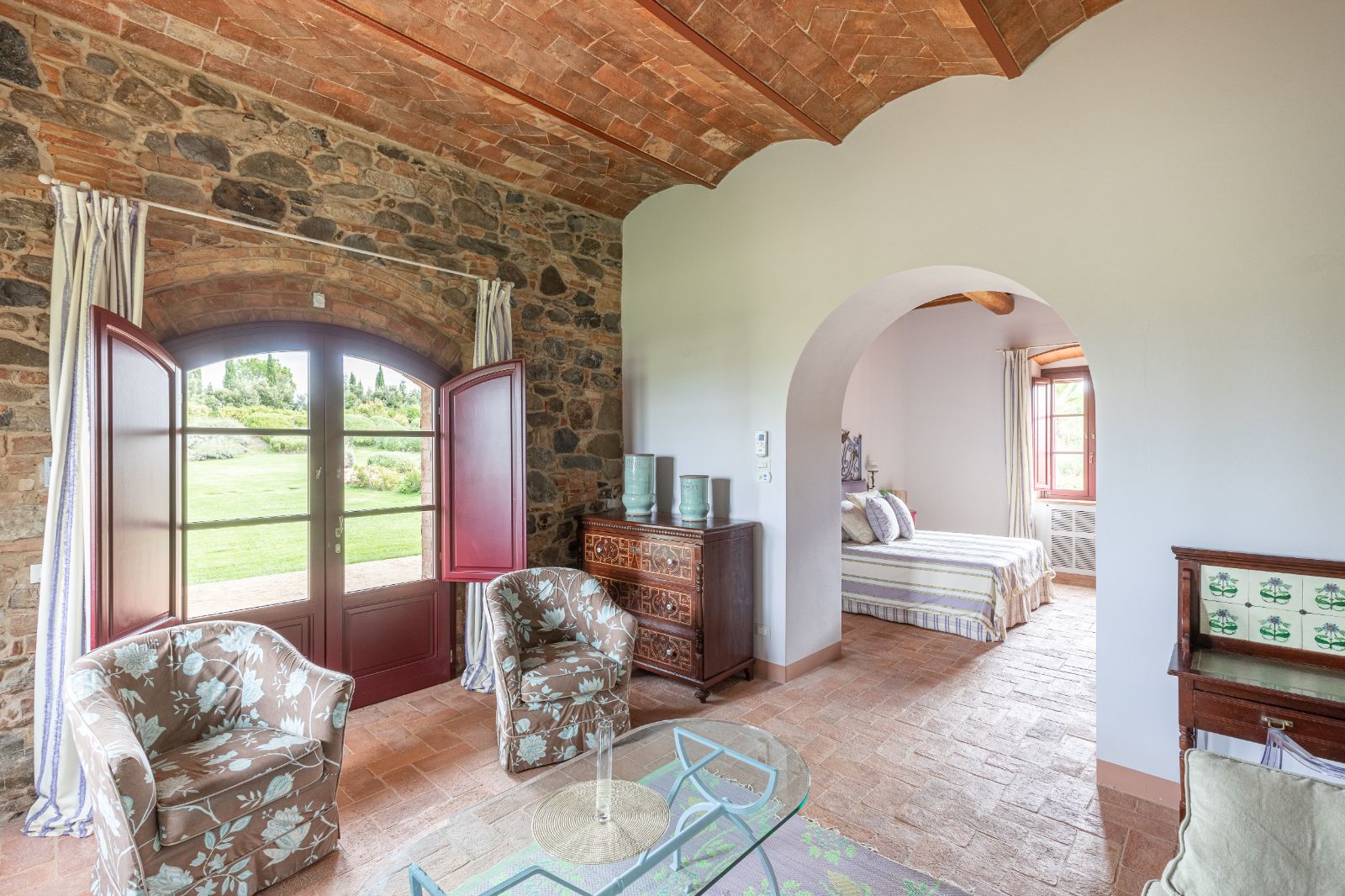Bedroom at Villa Papavero in Tuscany