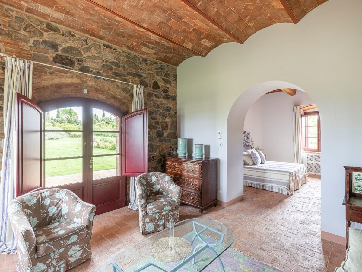Bedroom at Villa Papavero in Tuscany