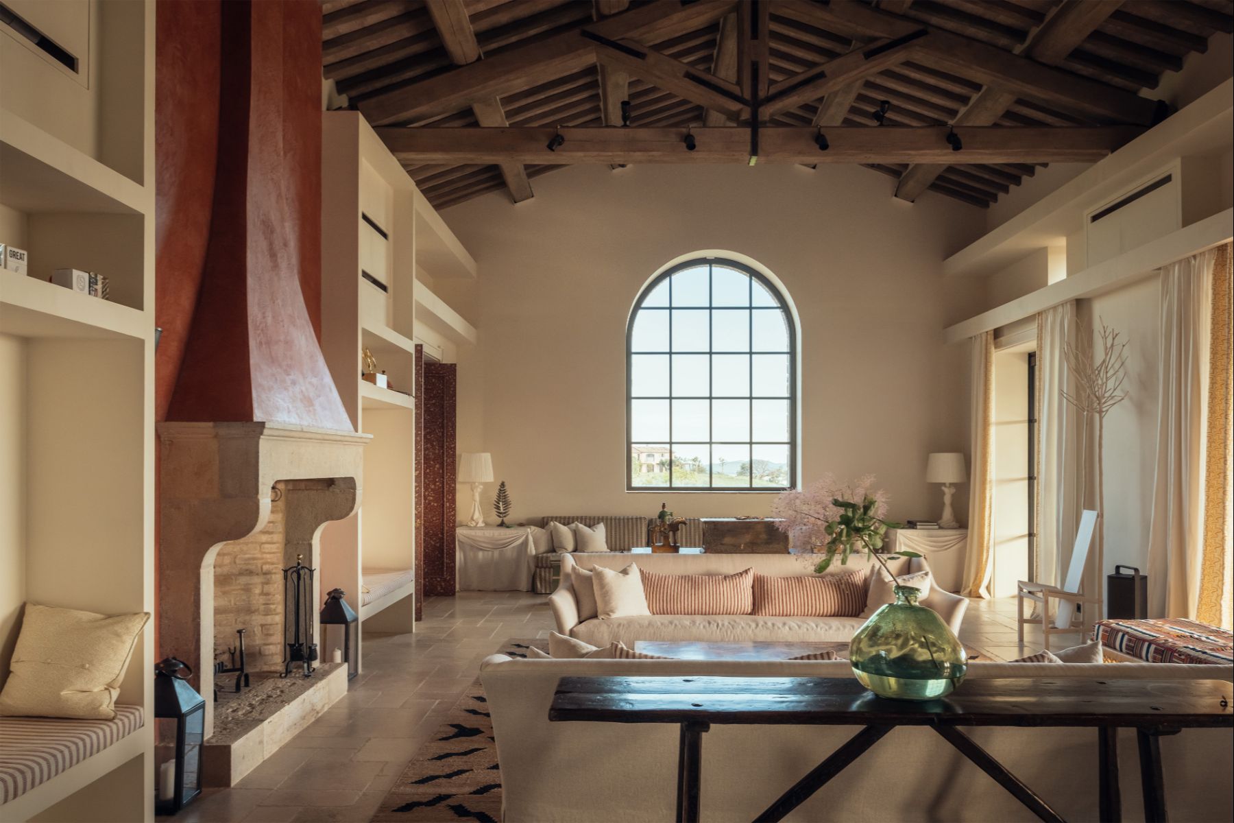 Living area at Villa Roccamare in Tuscany
