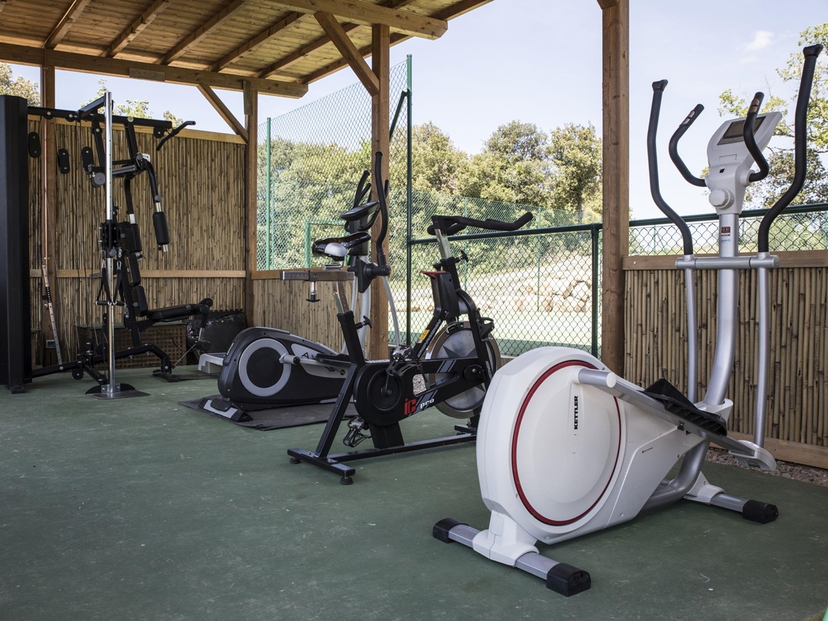 Outdoor gym of Villa San Barberino, Tuscany