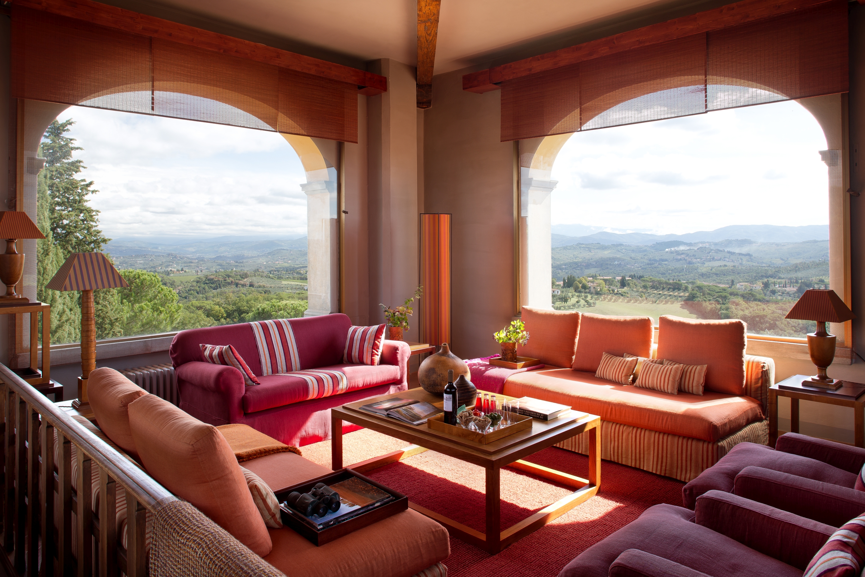 Living room of Villa San Morello, Tuscany