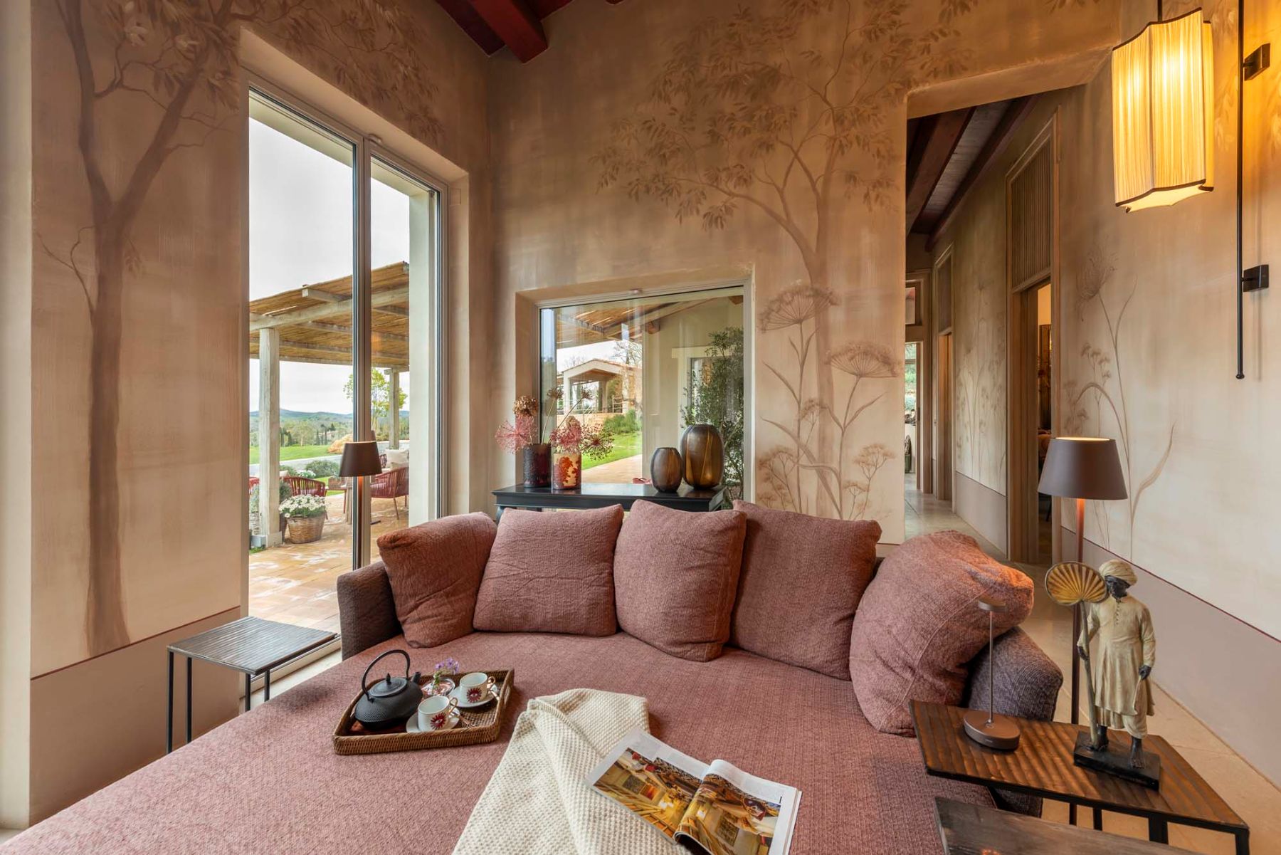 Lounge area at Villa Tenerezza in Tuscany