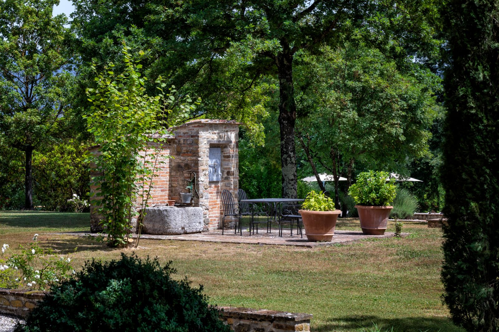 Gardens at Villa Tuori in Tuscany