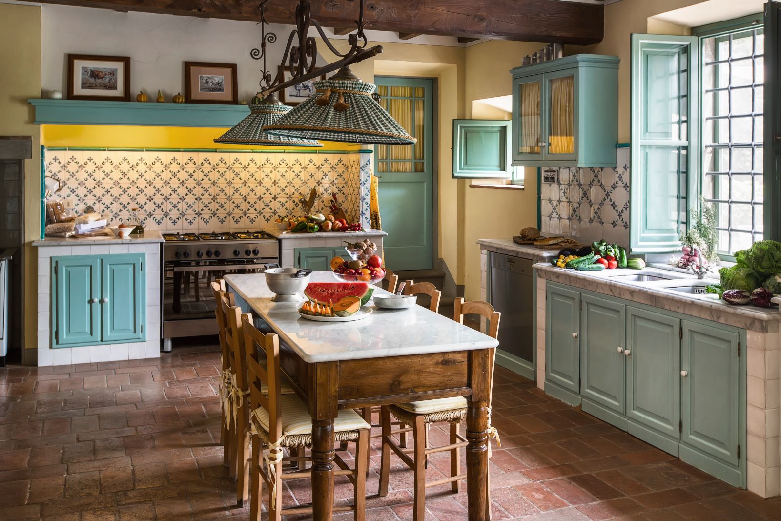 Kitchen at Villa Tuori in Tuscany