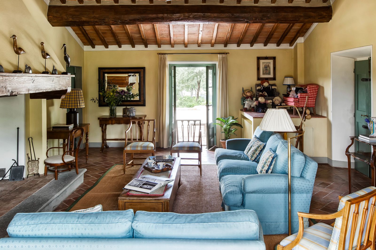 Living Room at Villa Tuori in Tuscany