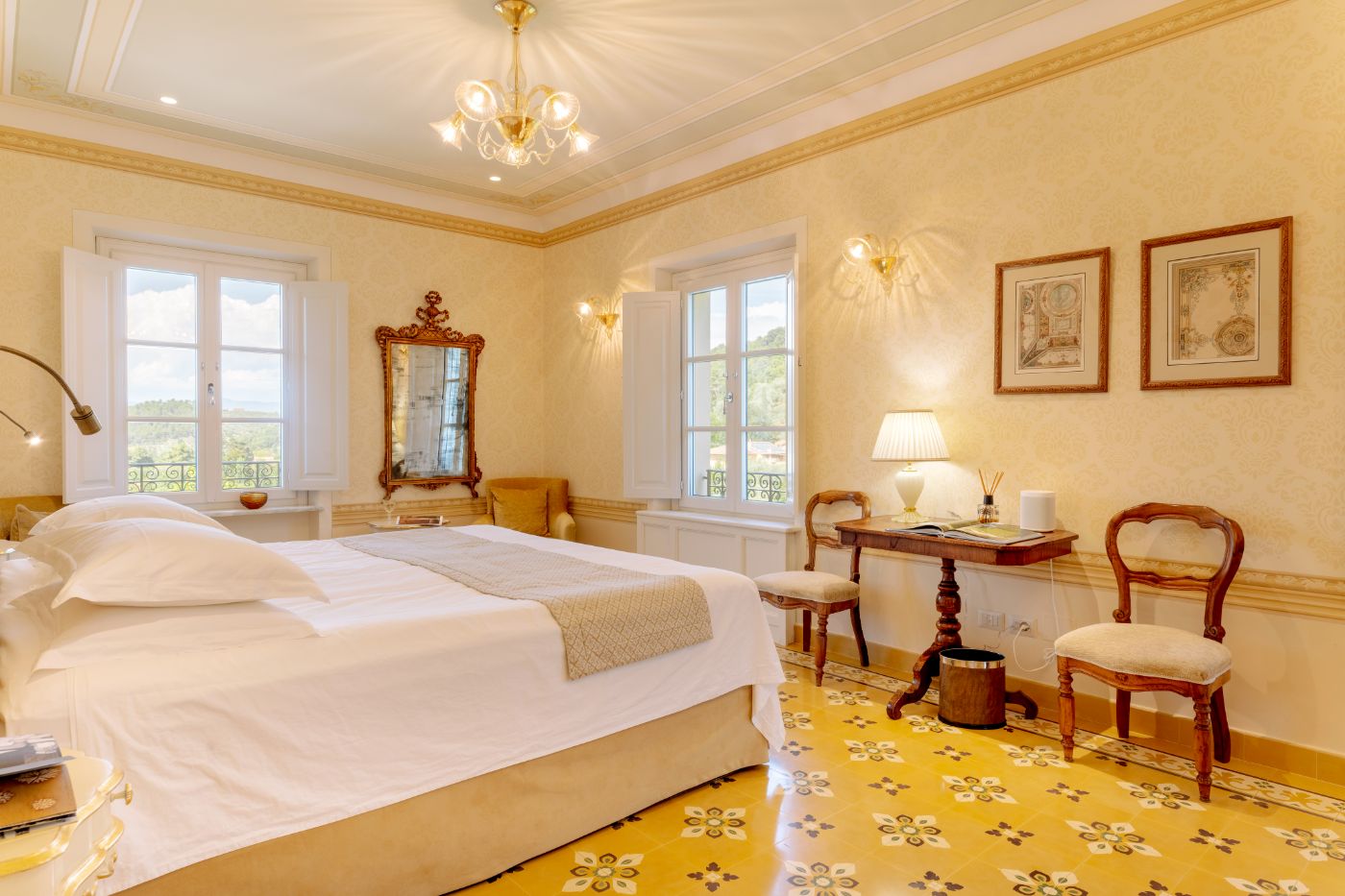 A bedroom at Villa Vorno.