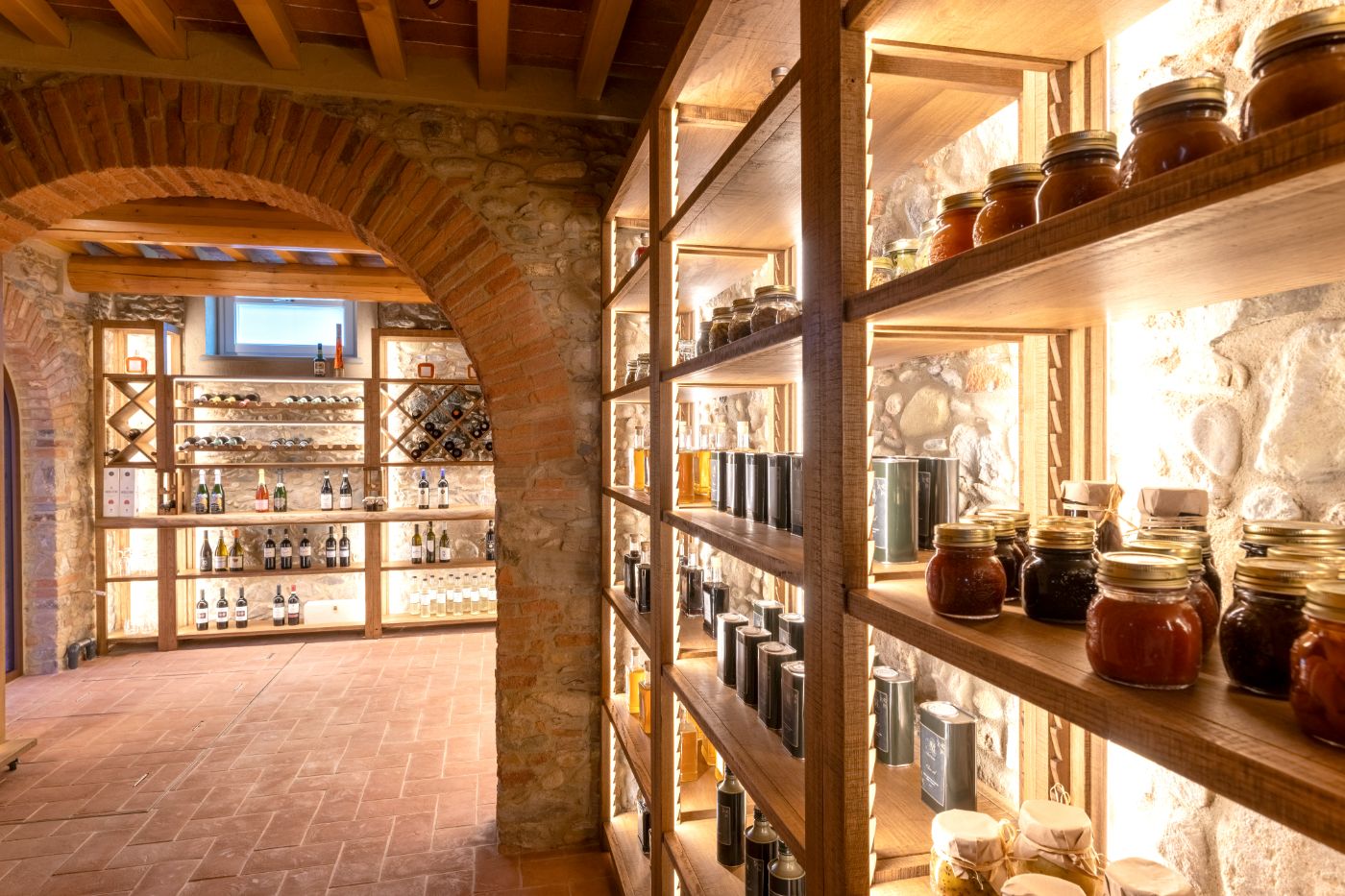 The cellar at Villa Vorno.
