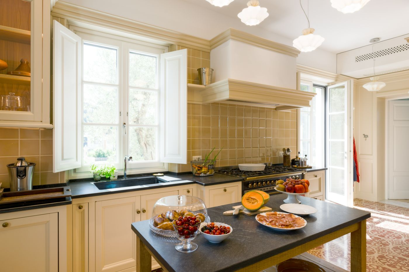 The kitchen at Villa Forno.