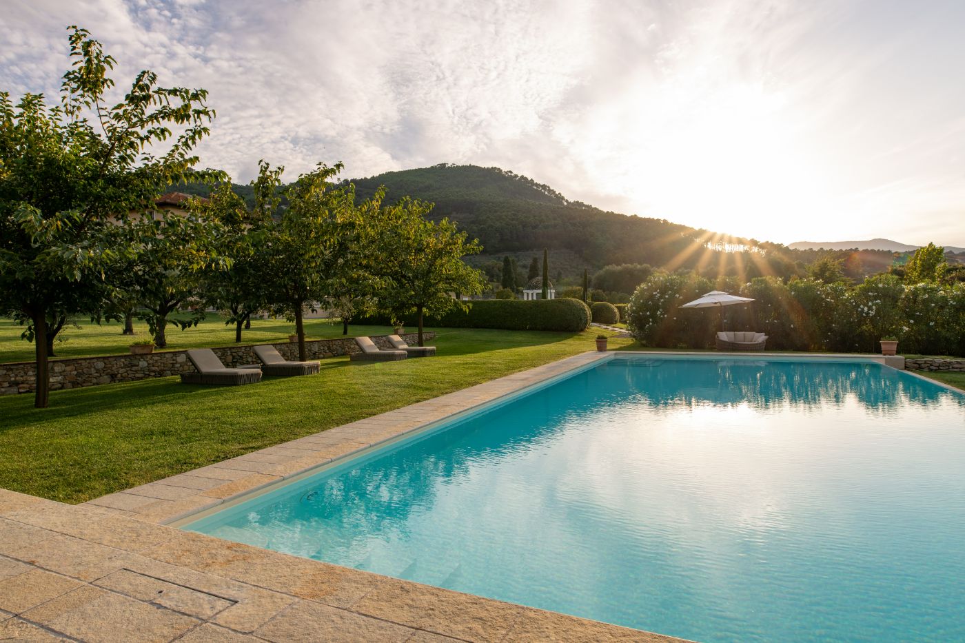 The pool at Villa Vorno.