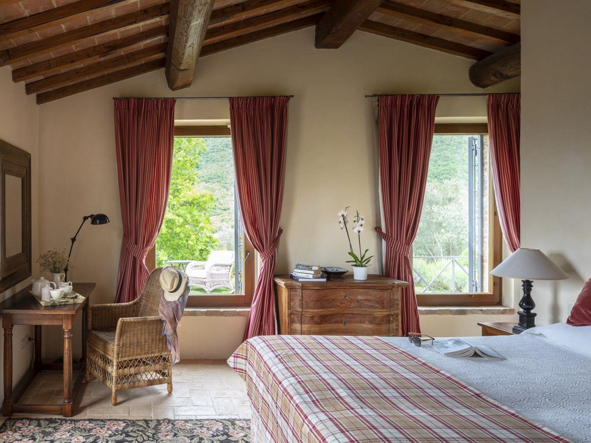 Bedroom at Bel Canto, Umbria