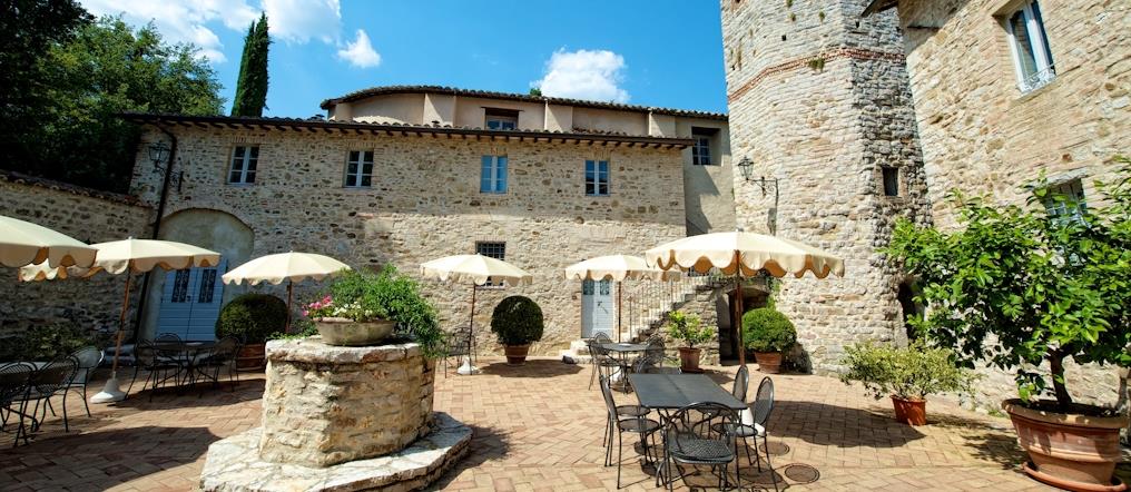 Exterior of Castello di Bagnara, Umbria