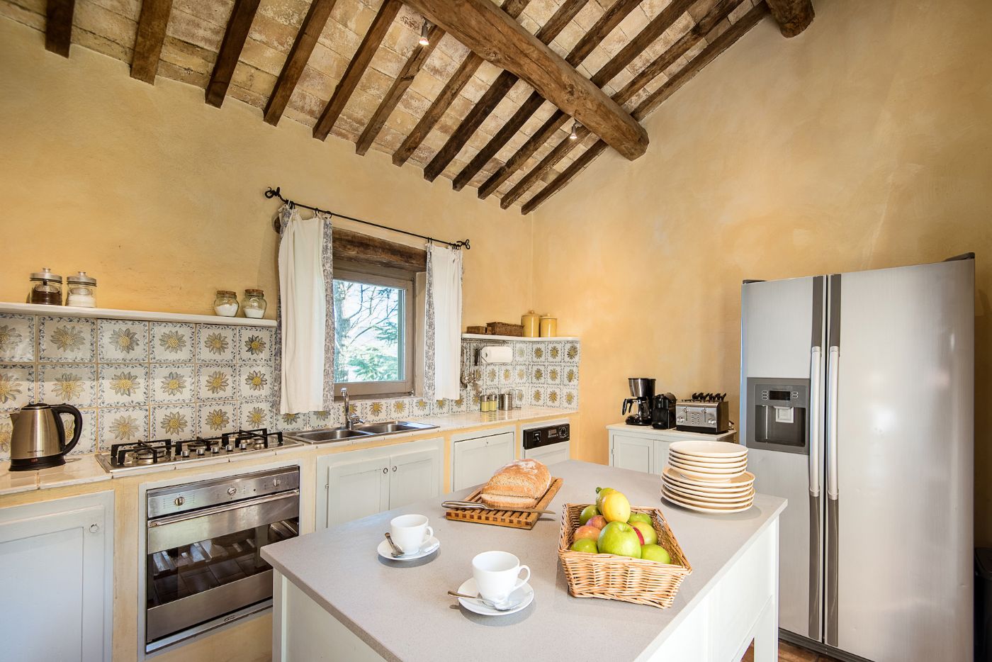 The kitchen at Il Coccinella.