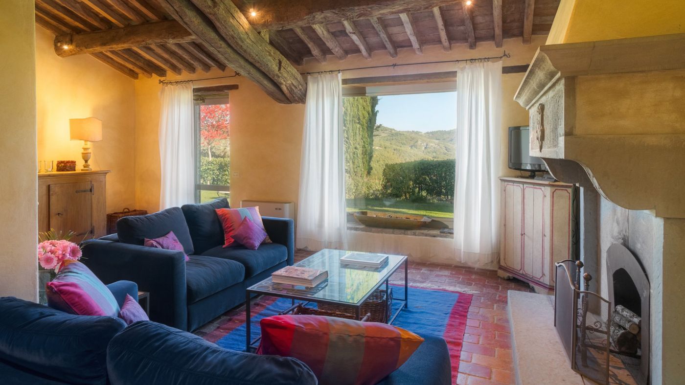 The living room at Il Coccinella.