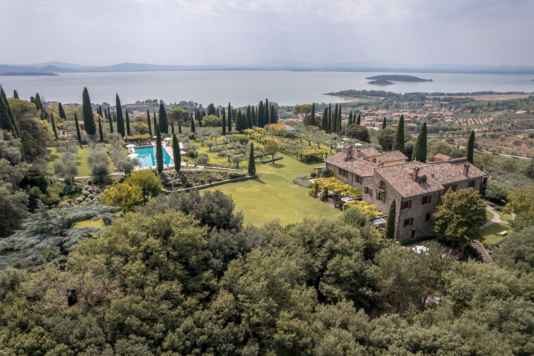 Aerial view of Il Convento del Viadante Del Cielo