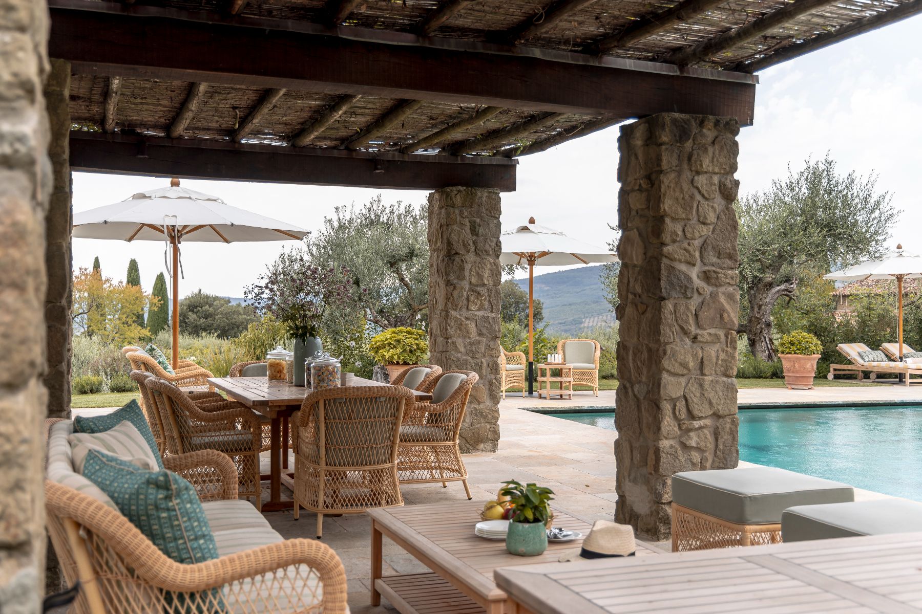 Pool with seating area at Il Convento Viandante Del Cielo