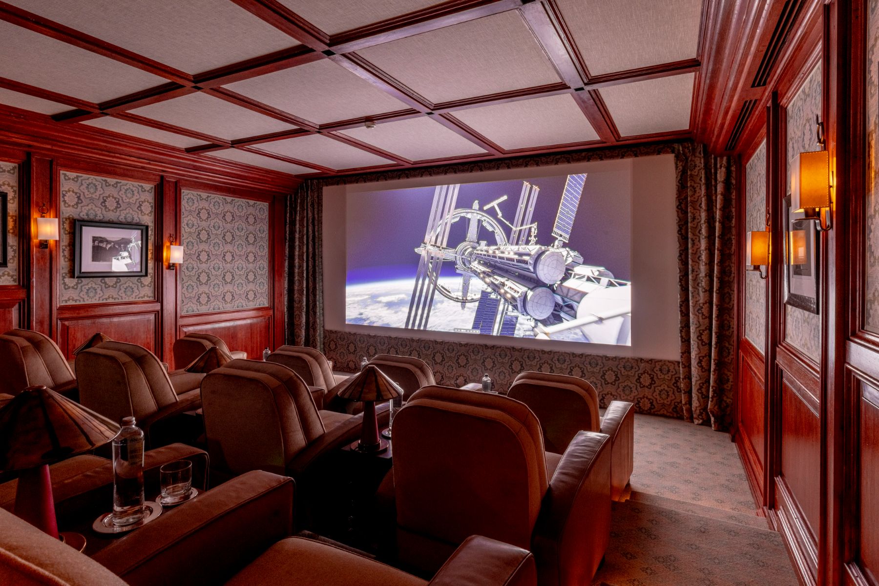 Cinema room at Villa Il Convento in Umbria