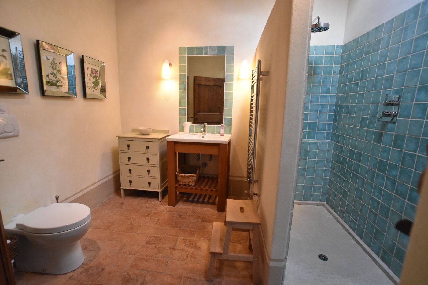 A bathroom at Villa il Falco.