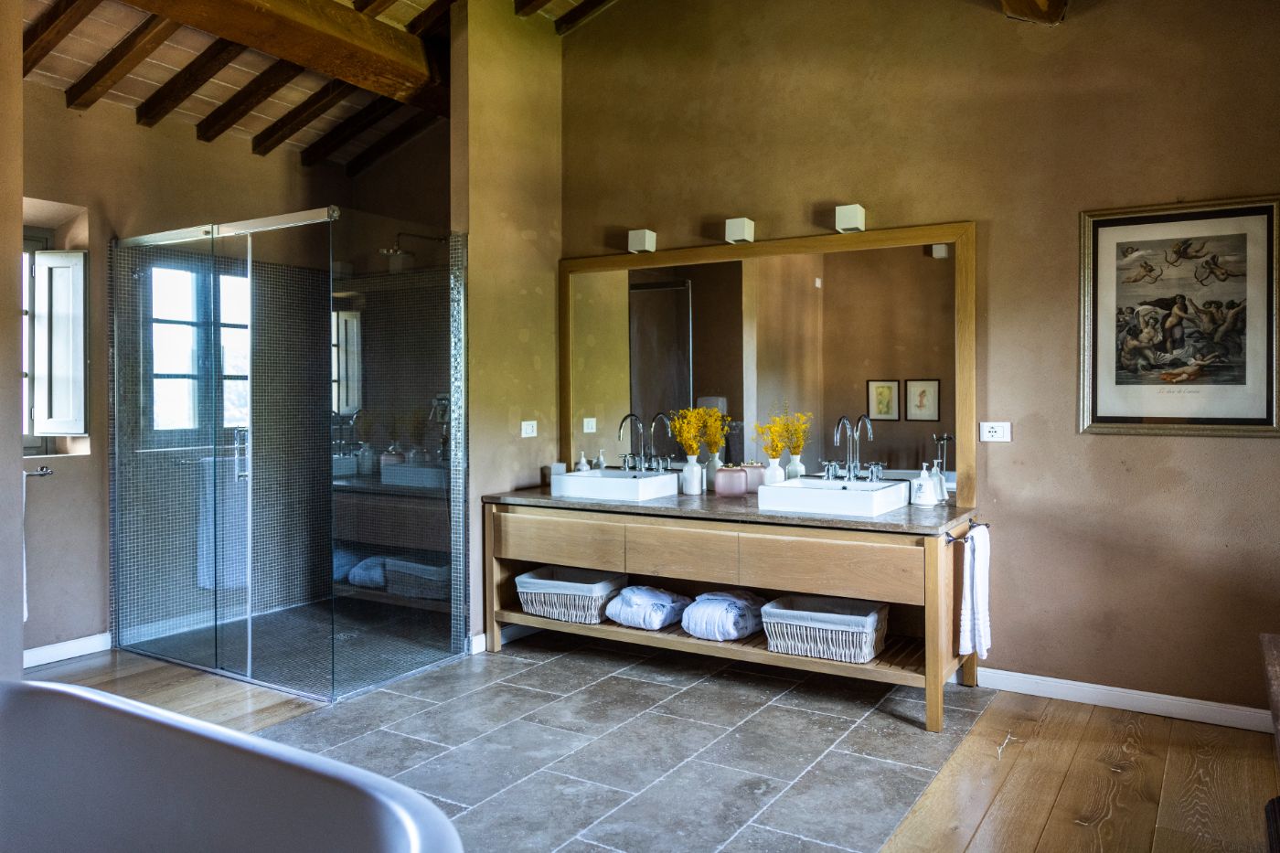 A bathroom at La Cascinale.