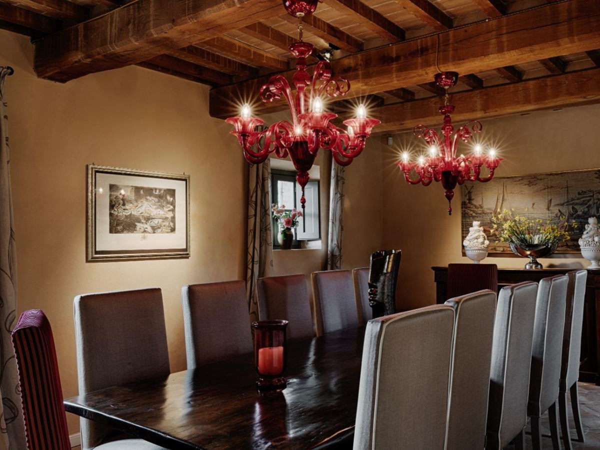 The dining room at La Cascinale.