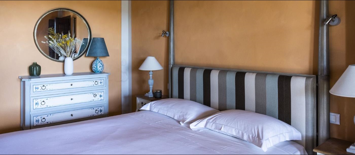 A guest bedroom at La Cascinale.