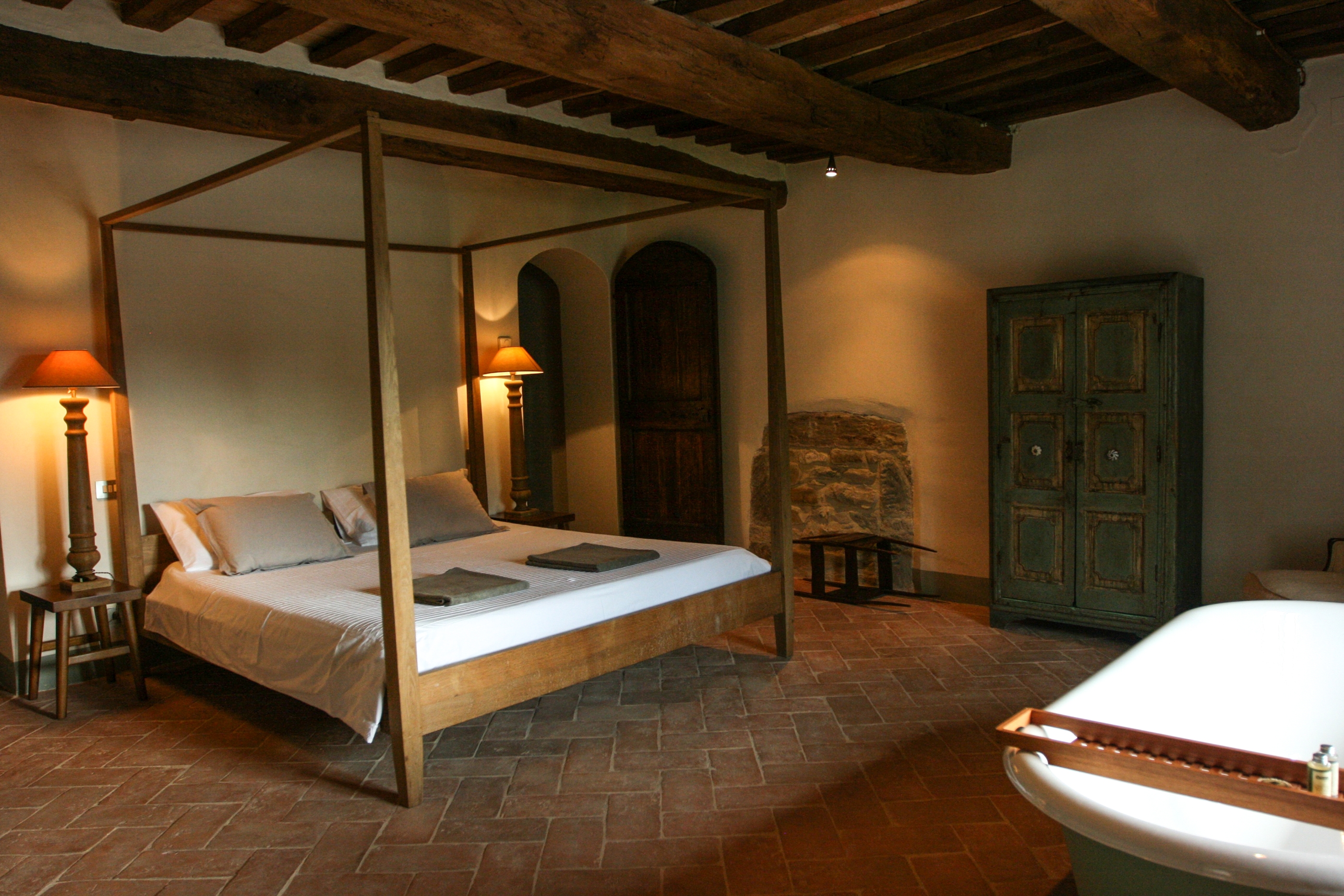 Double bedroom of La Spiga, Umbria
