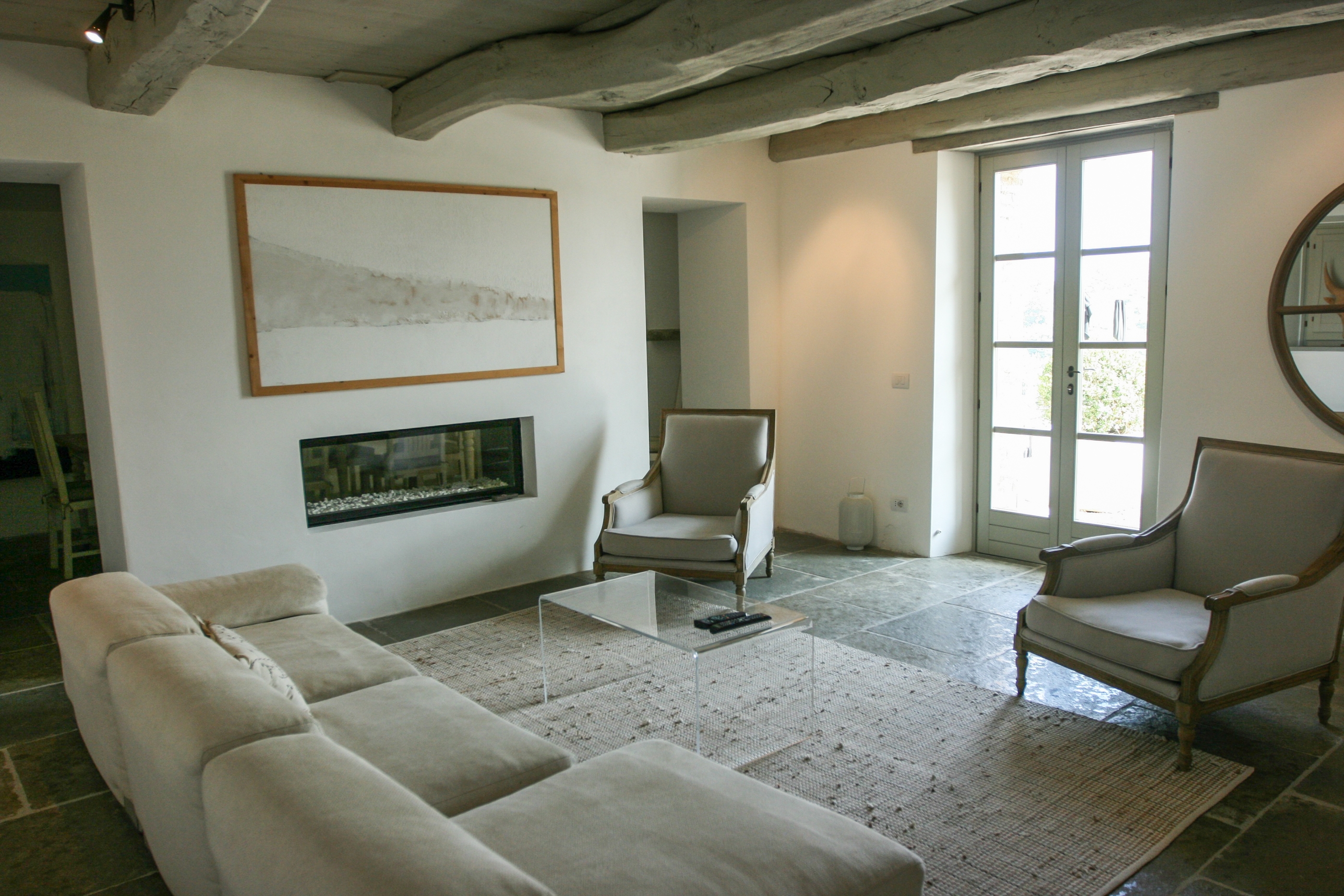 Living room in La Spighetta, Umbria