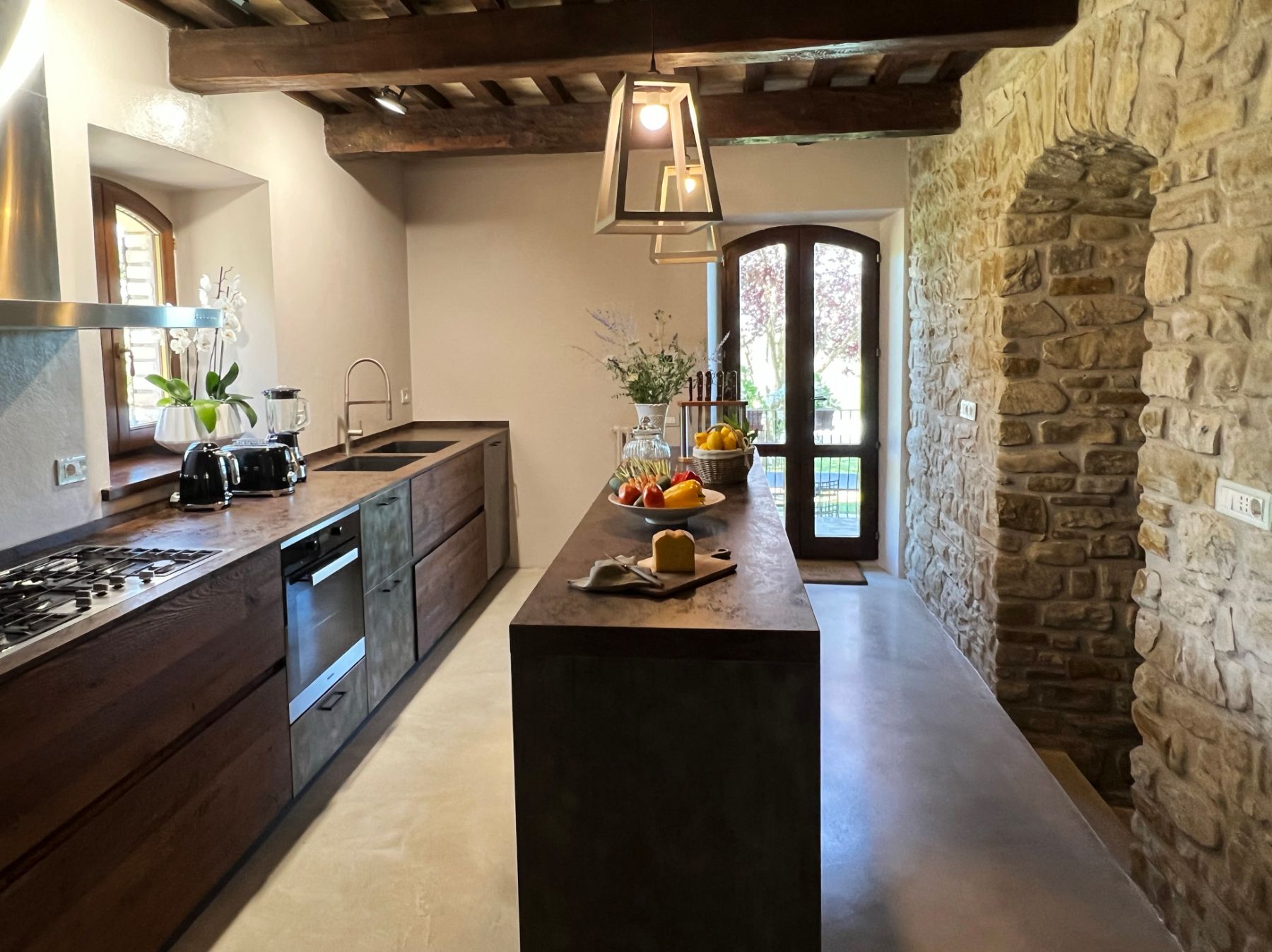 Kitchen at L'Eremo in Umbria
