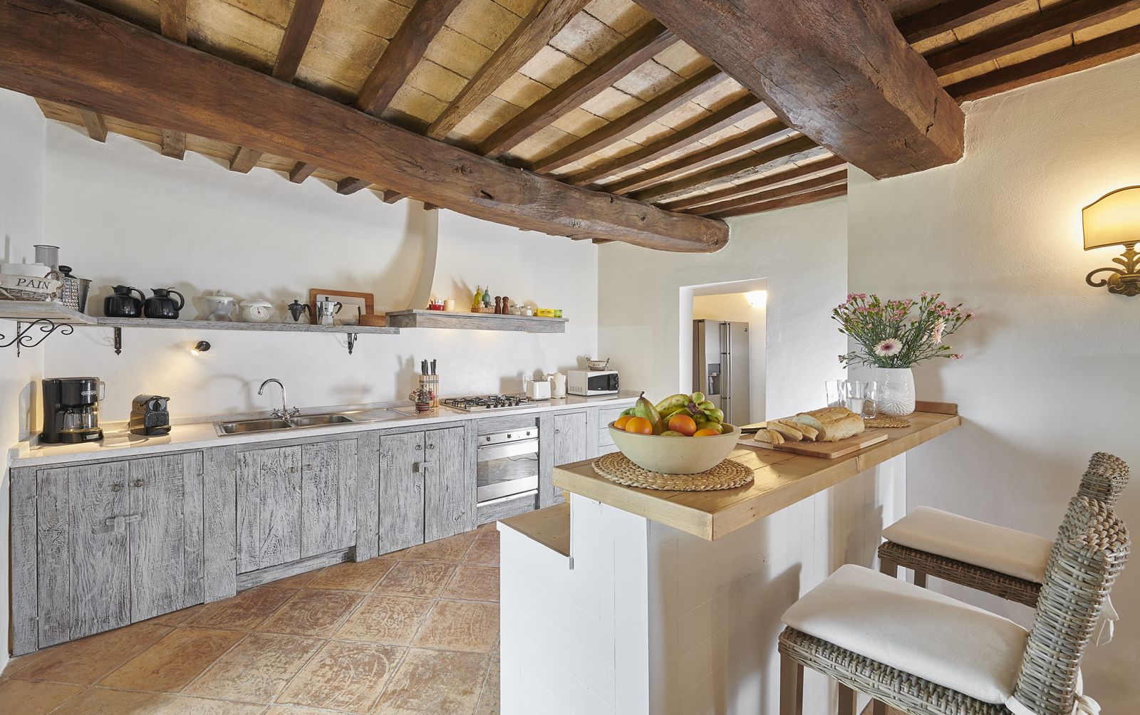 Kitchen in Villa Arpeggio, Umbria 