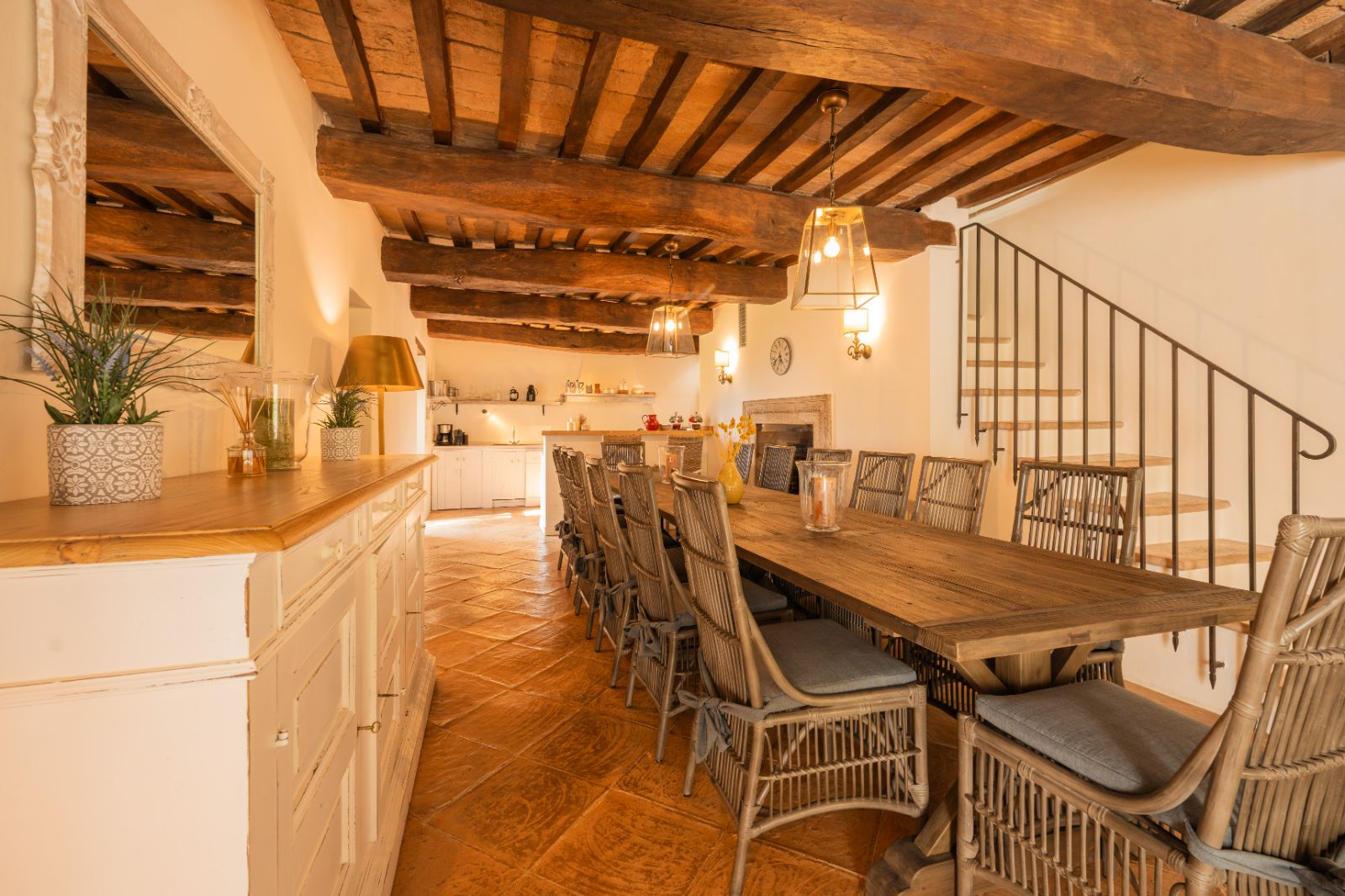 Dining Room at Villa Arpeggio in Umbria