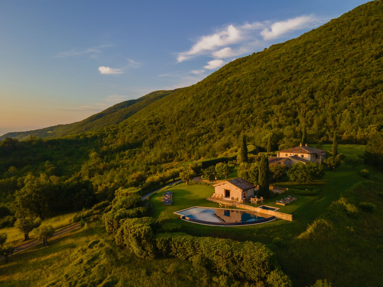 Full Exterior at Villa Arpeggio in Umbria