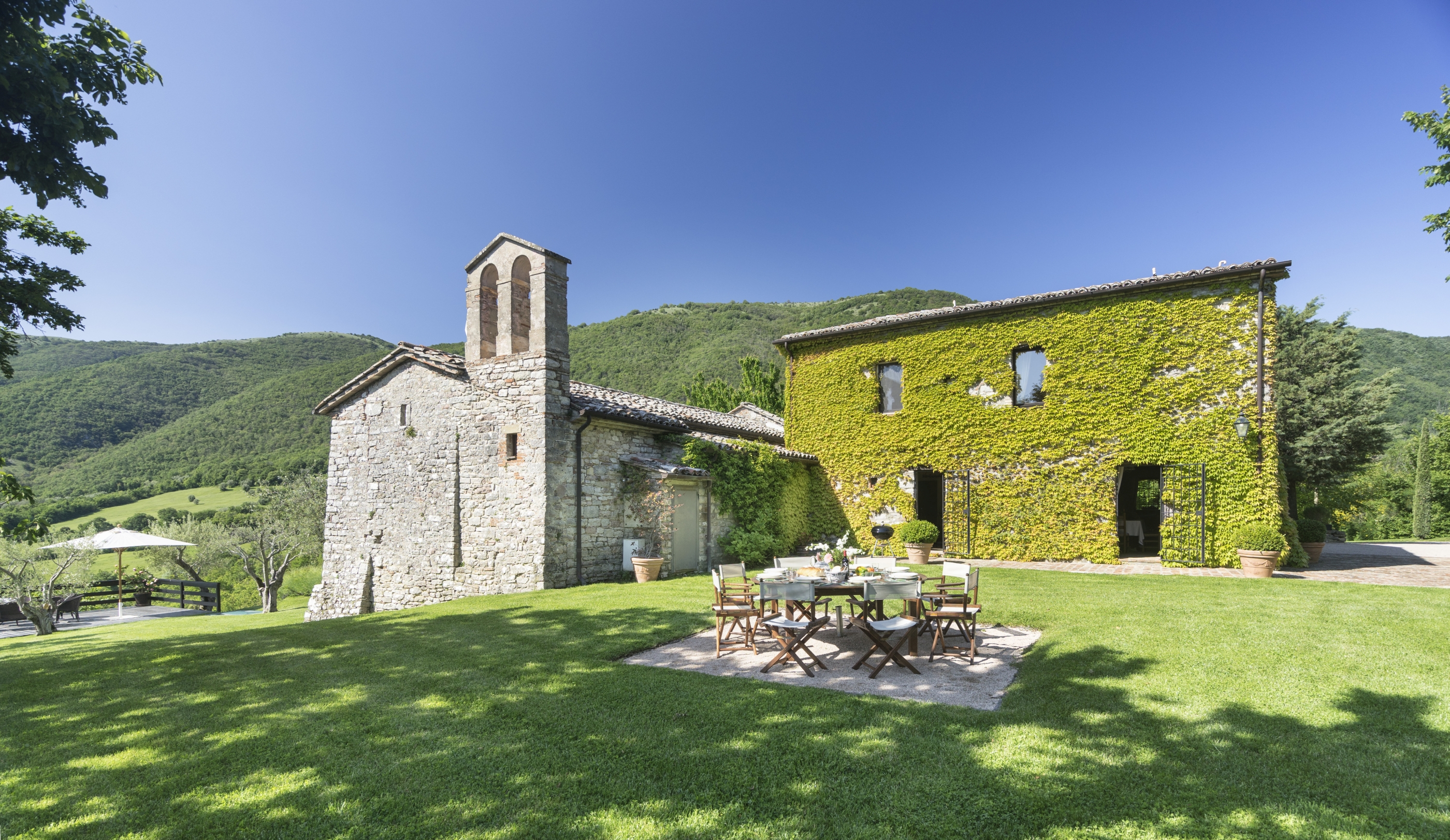 Exterior of Villa Pizzicato, Umbria