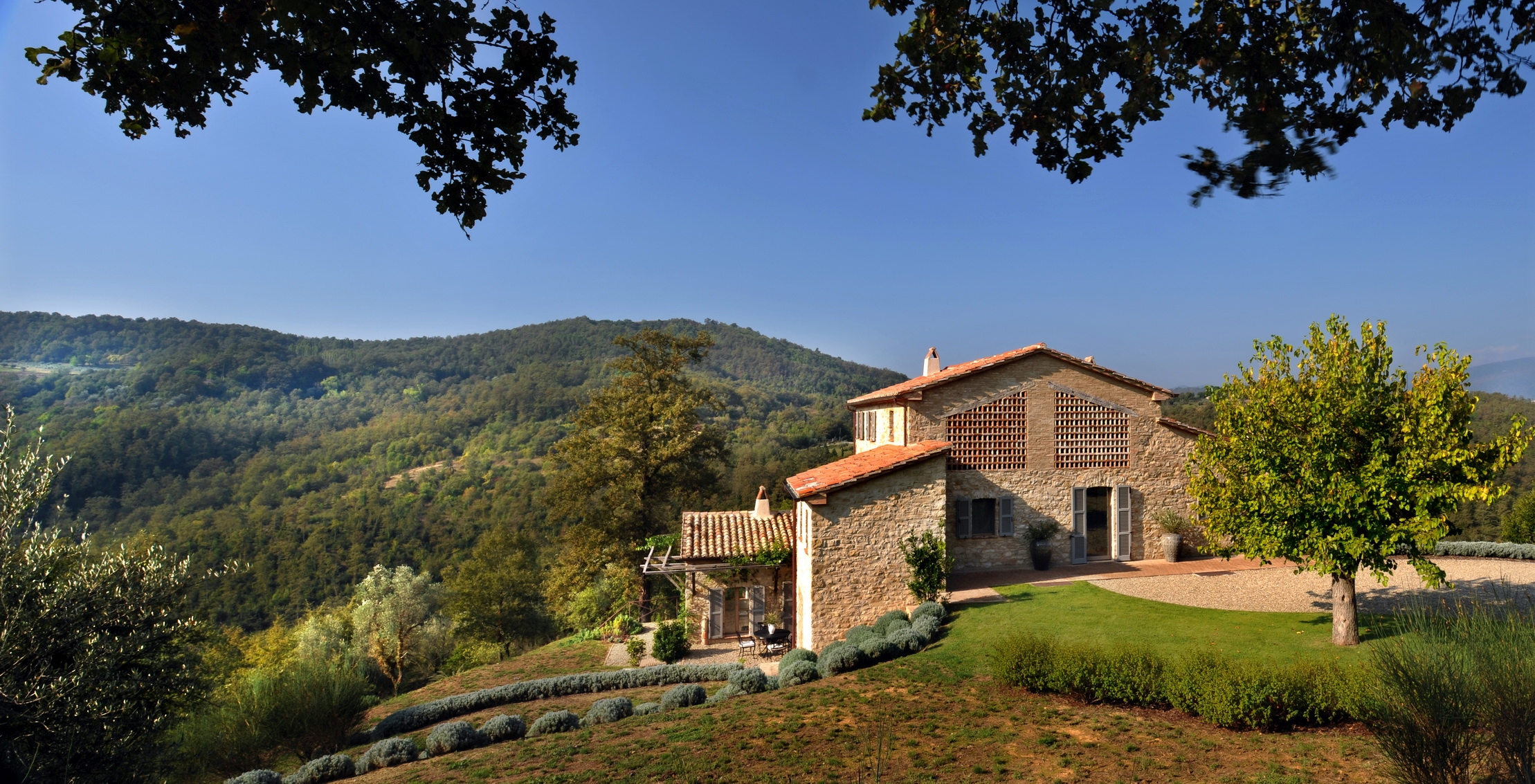 Facade of Villa Spinaltermine, Umbria