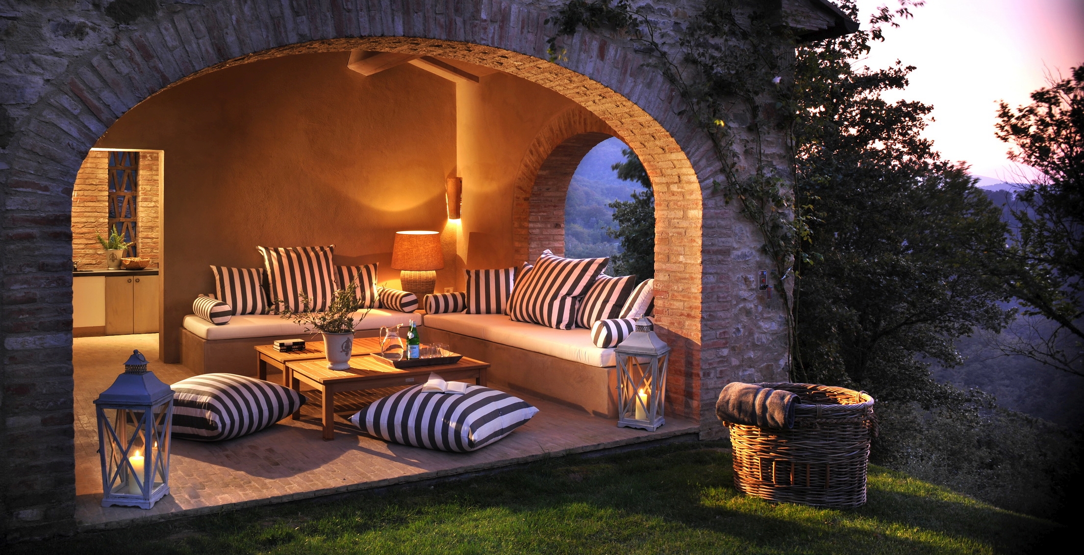 The pool house of Villa Spinaltermine, Umbria