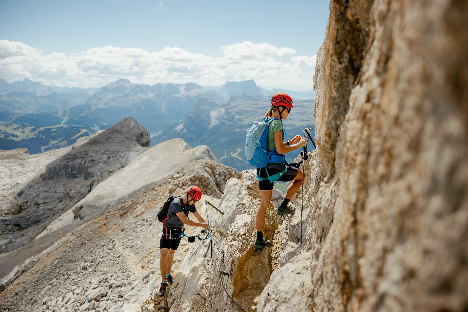 Via ferrata in the Dolomites