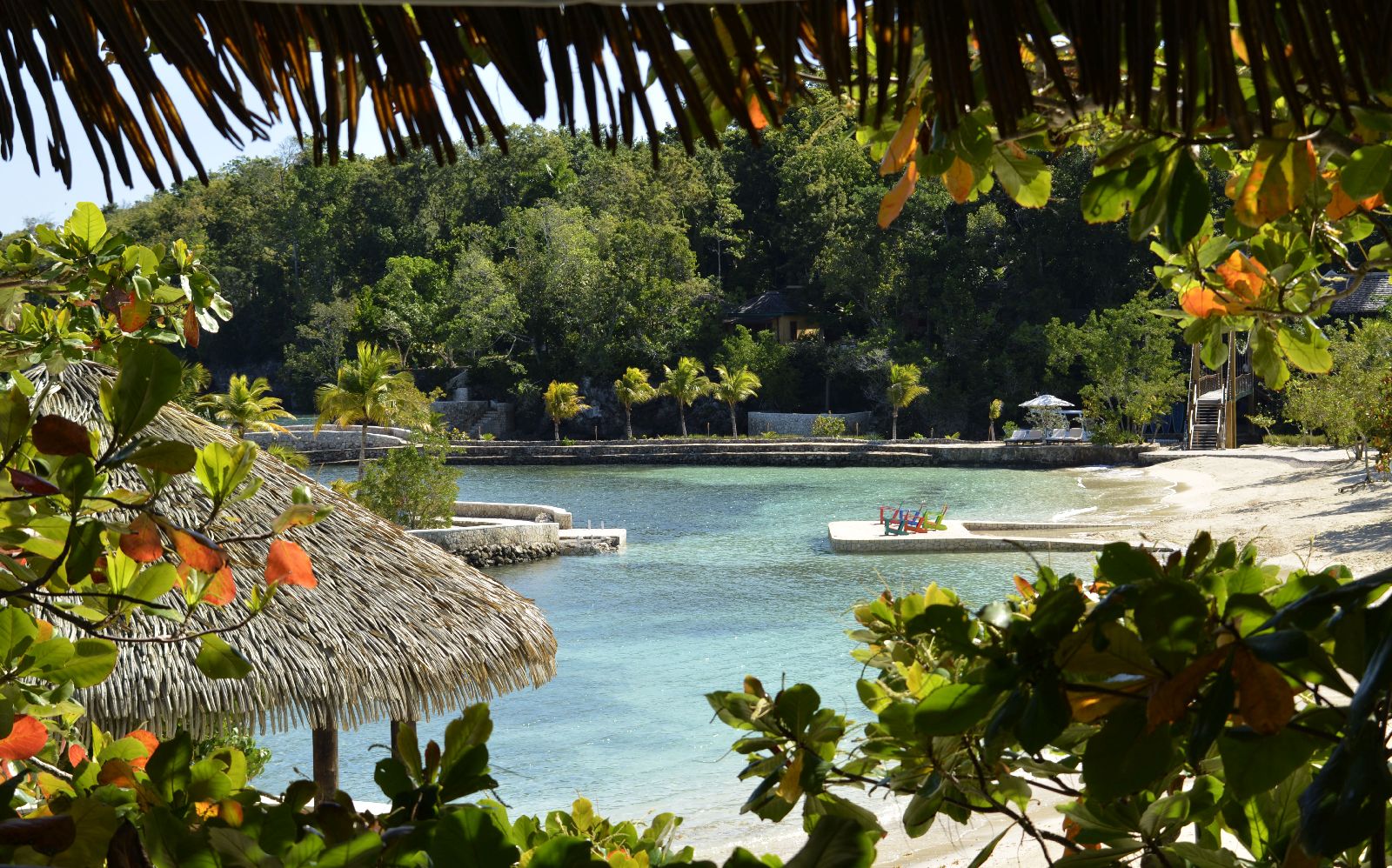 Pristine beach at GoldenEye Jamaica