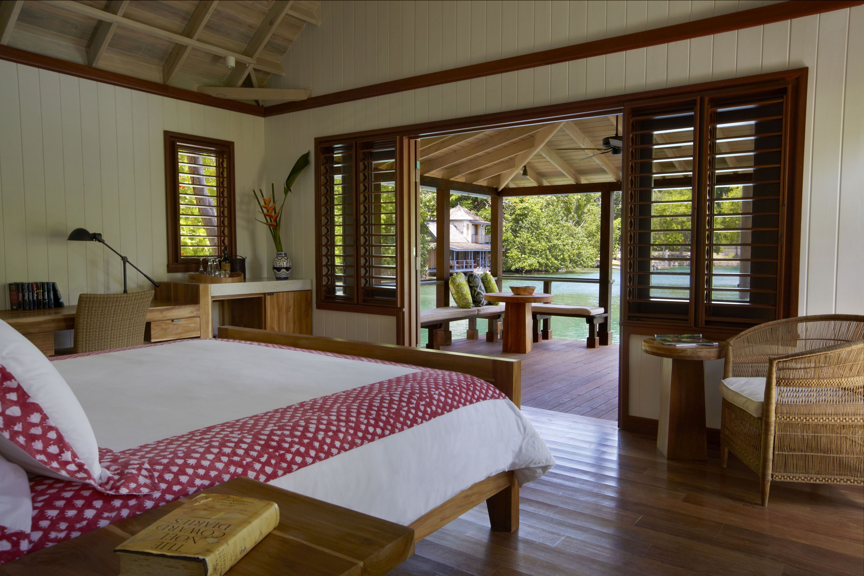 Suite interior of Goldeneye, Jamaica