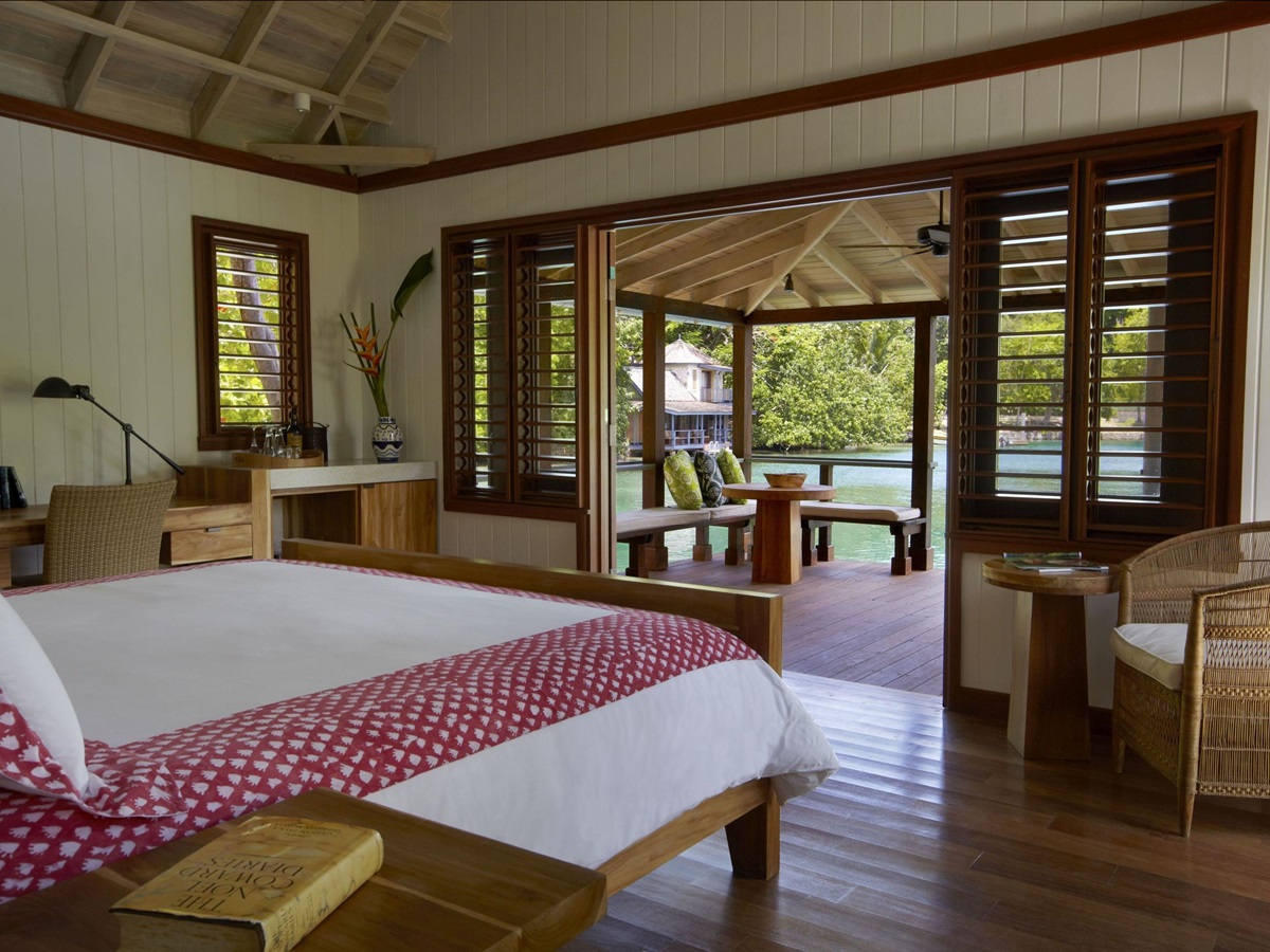 Suite interior of Goldeneye, Jamaica