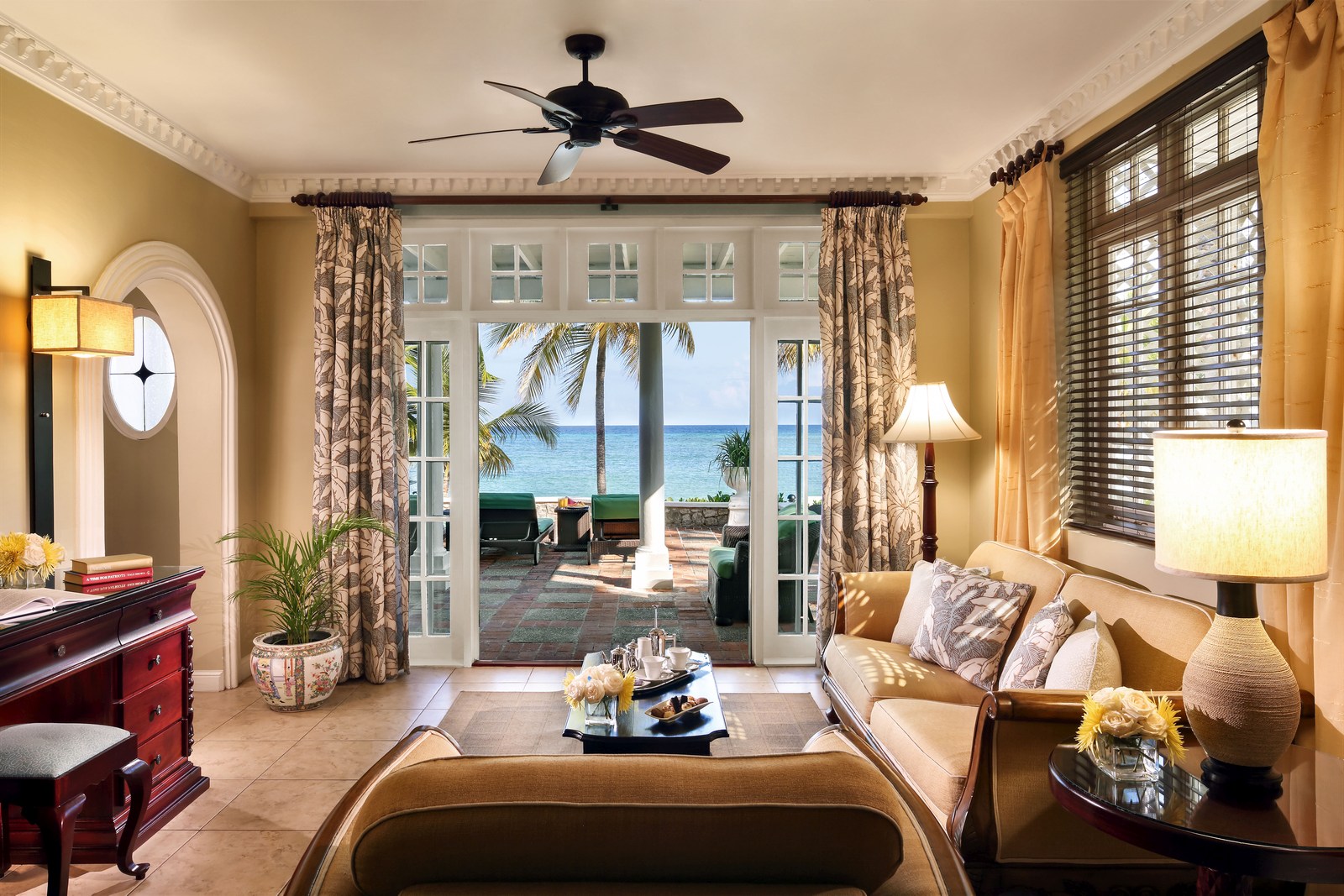interior of a junior suite at half moon, jamaica