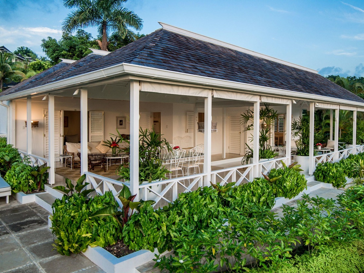 deluxe villa exteriors of Round Hill, Jamaica